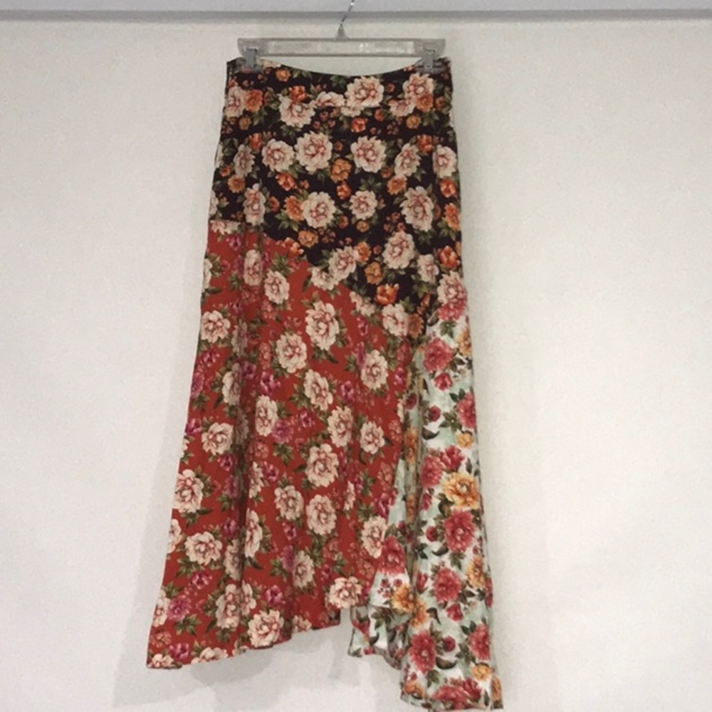 NEW Anthropologie Farm Rio Patchwork Skirt Z45-4 - Picture 6 of 7